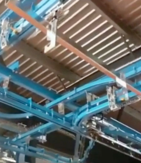 Convoyeur aérien Thermolaquage PF380 pièces 500 kg - Aude (11)