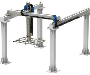 Portique surfacique permettant le stockage ou la palettisation de produit sur les lignes d'usinage ou d'assemblage 